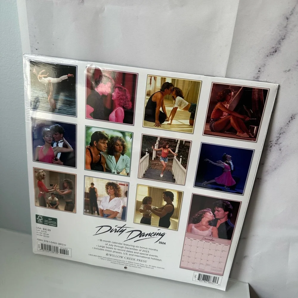 DIRTY DANCING - 18 MONTH CALENDAR JULY 2023-DECEMBER 2024 - NEW